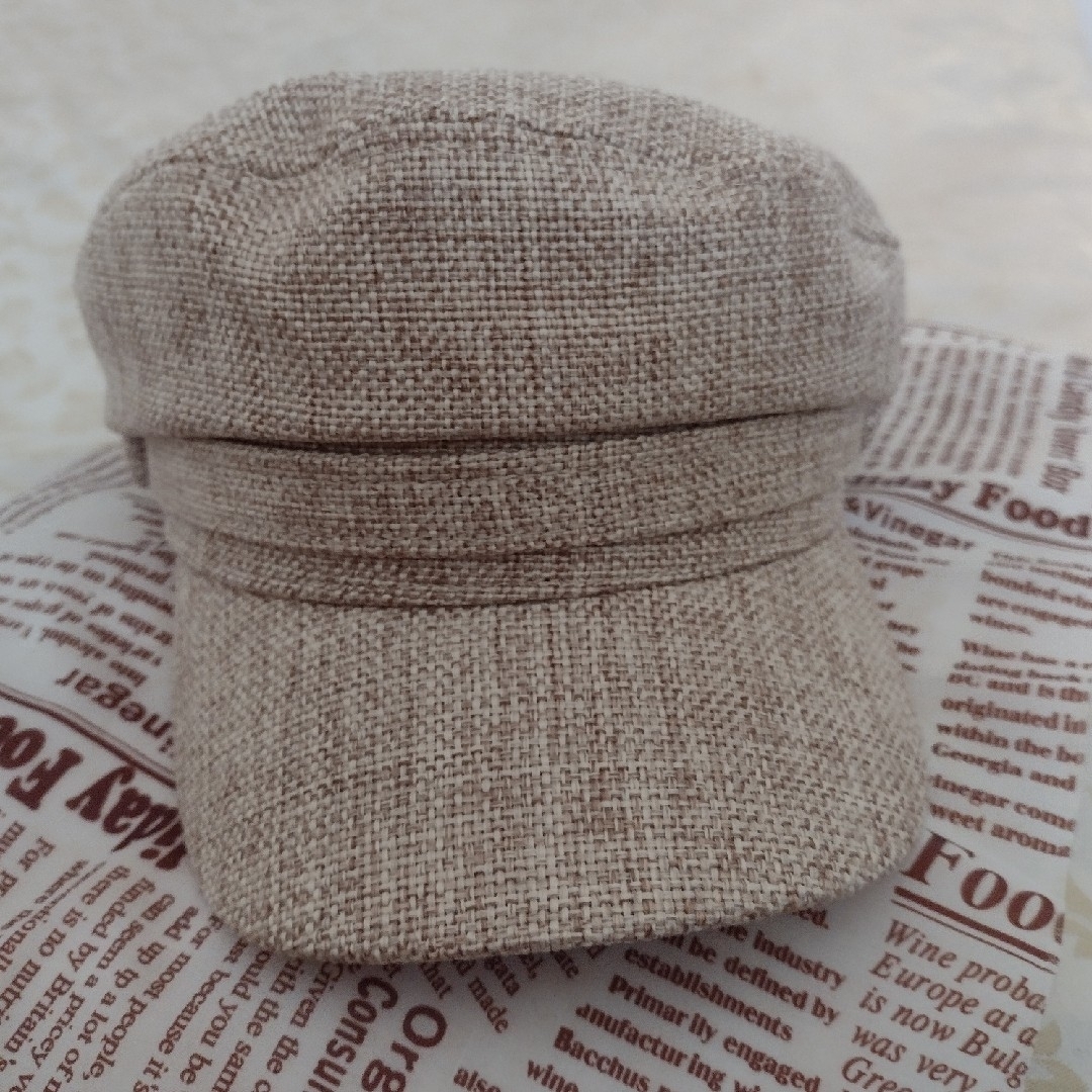 【新品未使用品】キャスケット キャップ 麻　夏用 レディースの帽子(キャスケット)の商品写真