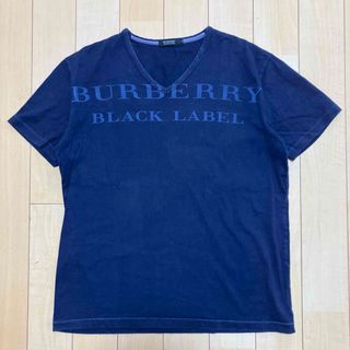 バーバリーブラックレーベル(BURBERRY BLACK LABEL)のBURBERRY BLACK LABEL Tシャツ　紺紫　サイズ3(Tシャツ/カットソー(半袖/袖なし))