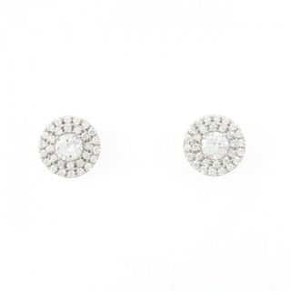 【新品】PT ダイヤモンド ピアス 0.215CT 0.211CT F SI2 Good(ピアス)