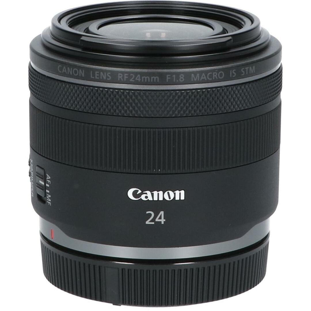 Canon(キヤノン)のＣＡＮＯＮ　ＲＦ２４ｍｍ　Ｆ１．８ＭＡＣＲＯ　ＩＳ　ＳＴＭ スマホ/家電/カメラのカメラ(レンズ(ズーム))の商品写真