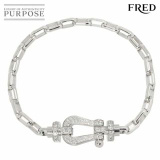 FRED - フレッド FRED フォース10 LM フルダイヤ ブレスレット #17 K18 WG ホワイトゴールド チェーン 750【証明書付き】 VLP 90229779