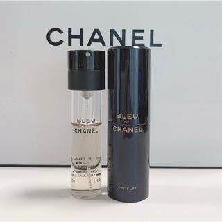 シャネル(CHANEL)の【シャネル】⭐️ブルードゥシャネル パルファム トラベルスプレイ 本体&レフィル(香水(男性用))