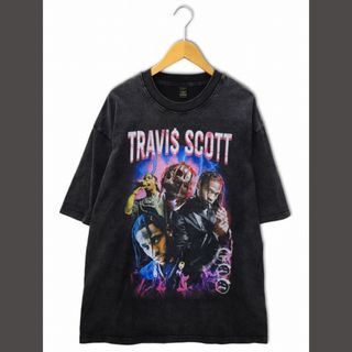 アザー(other)のLIANGXILIN TRAVIS SCOTT プリント 製品染め Tシャツ L(Tシャツ/カットソー(半袖/袖なし))