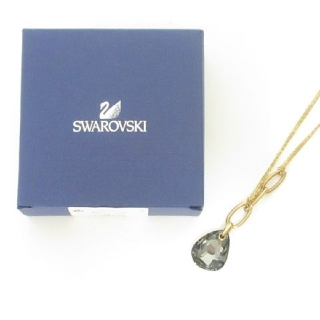 SWAROVSKI(スワロフスキー)のスワロフスキー ネックレス カラーストーン ペンダント ブラック系 ■GY14 レディースのアクセサリー(ネックレス)の商品写真