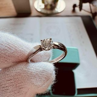 ティファニー(Tiffany & Co.)の◇ティファニー◇ハーモニー ダイヤ リング PT950 D0.32 3.4g(リング(指輪))