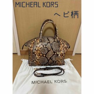 Michael Kors - MICHEAL KORSマイケルコースパイソンハンドバッグヘビ柄