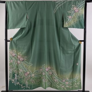 訪問着 身丈153cm 裄丈64.5cm 正絹 名品 【中古】(着物)