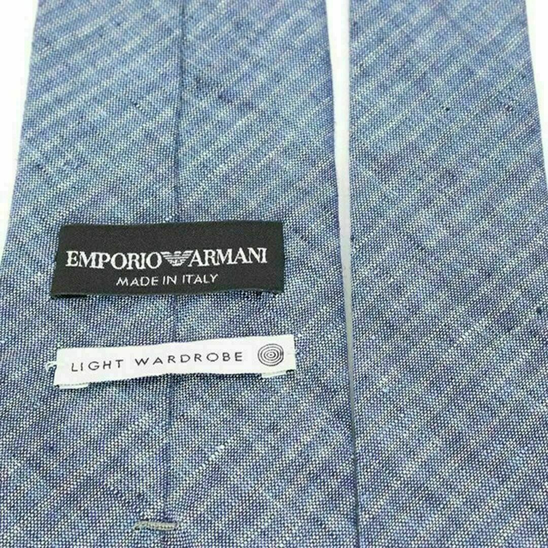 Emporio Armani(エンポリオアルマーニ)の【全額返金保証・送料無料】アルマーニのネクタイ・正規品・新品同様・ストライプ メンズのファッション小物(ネクタイ)の商品写真