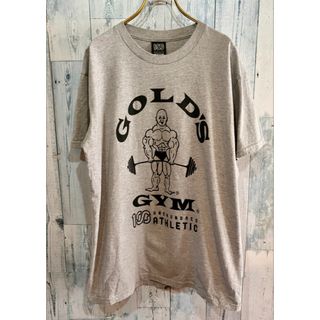 ゴールドジム(GOLD'S GYM)のゴールドジム×100ATHLETIC 宇野薫商店 Tシャツ グレー XL (Tシャツ/カットソー(半袖/袖なし))