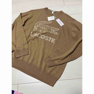 LACOSTE - 新品　タグ付き　メンズ　ラコステ　ニット　リネン　ウール