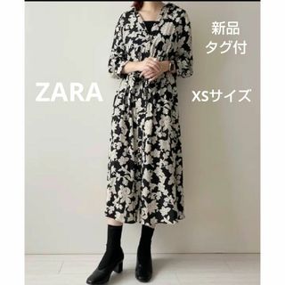 ZARA - 未使用タグ付　ZARA　ザラ　ペイズリー柄シャツワンピース