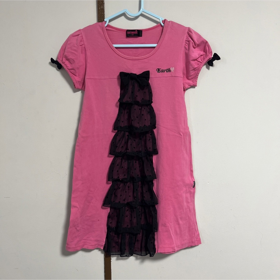 EARTHMAGIC(アースマジック)のアースマジック Tシャツ ワンピース♡⃛ キッズ/ベビー/マタニティのキッズ服女の子用(90cm~)(ワンピース)の商品写真