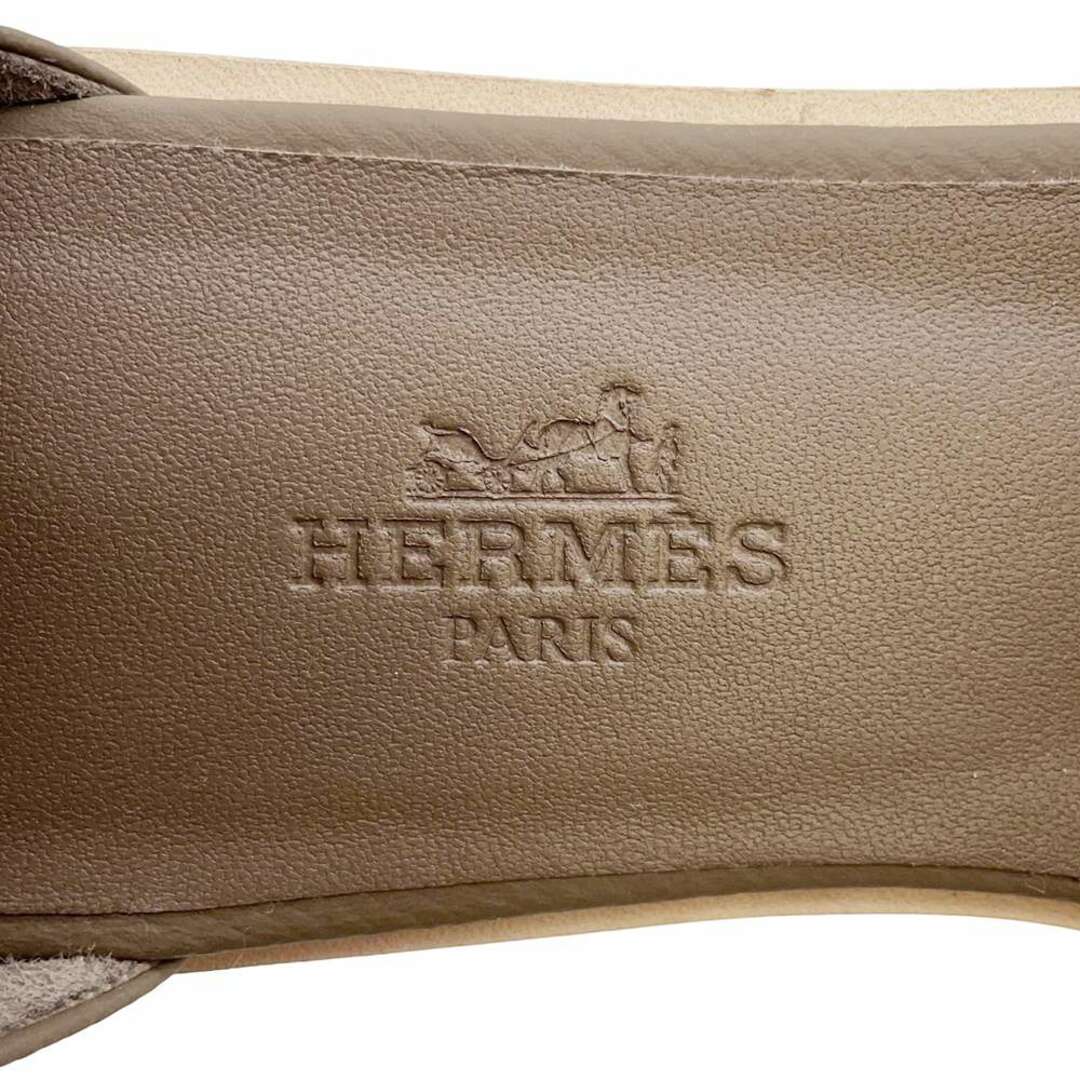 Hermes(エルメス)のエルメス サンダル サントリーニ エトゥープ ヴォーエプソン レディースサイズ35 HERMES 靴 レディースの靴/シューズ(サンダル)の商品写真