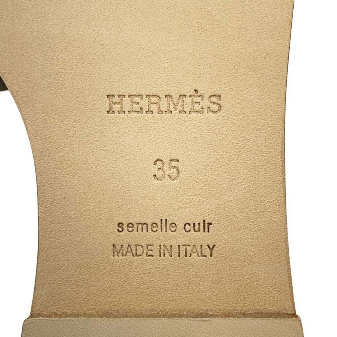 Hermes(エルメス)のエルメス サンダル サントリーニ エトゥープ ヴォーエプソン レディースサイズ35 HERMES 靴 レディースの靴/シューズ(サンダル)の商品写真