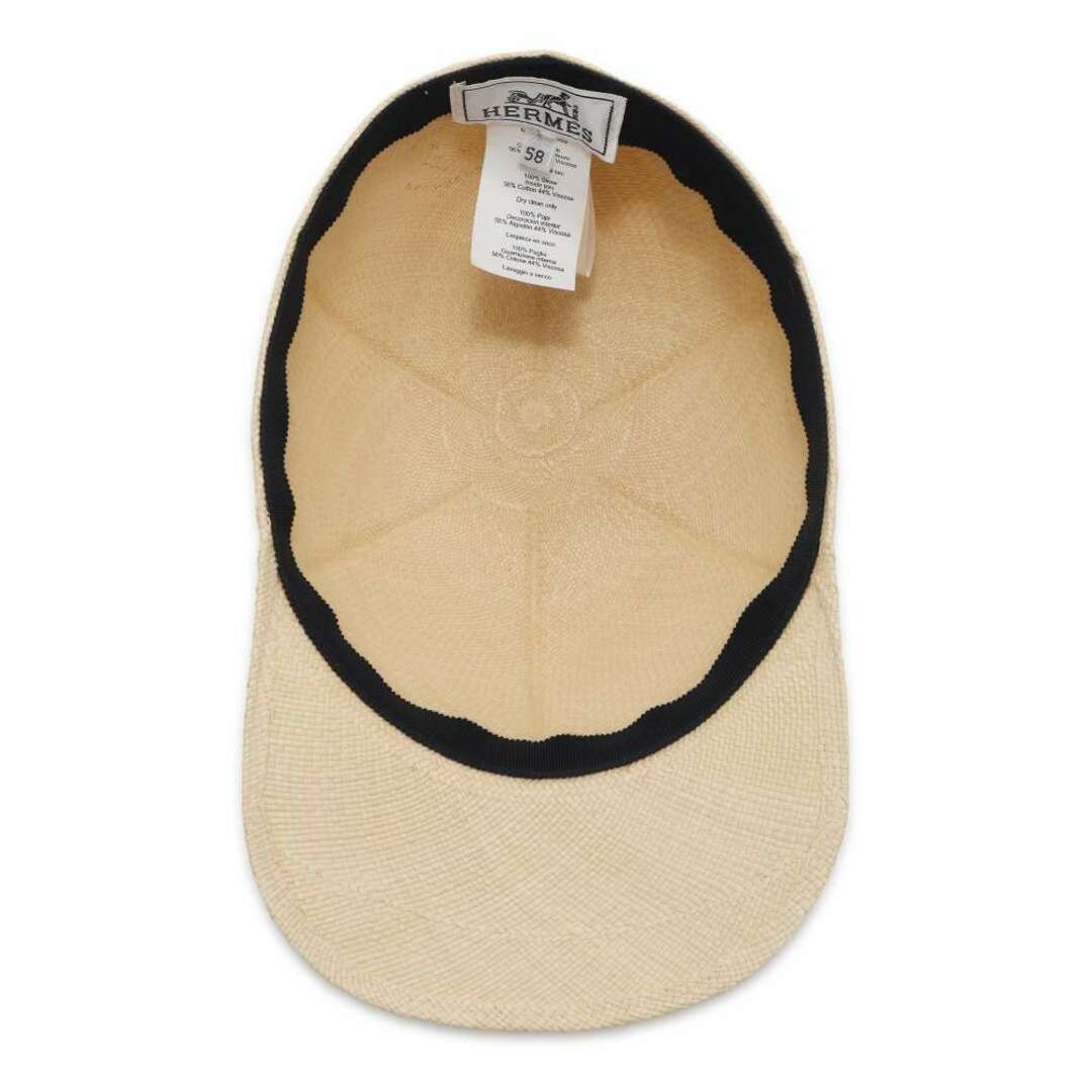 Hermes(エルメス)のエルメス キャップ キャスケット ライリー パナマ パイユ ストロー サイズ58 HERMES 帽子 メンズの帽子(キャップ)の商品写真