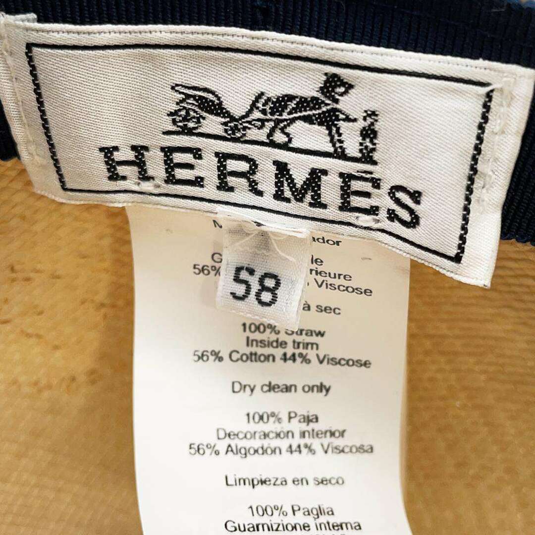 Hermes(エルメス)のエルメス キャップ キャスケット ライリー パナマ パイユ ストロー サイズ58 HERMES 帽子 メンズの帽子(キャップ)の商品写真