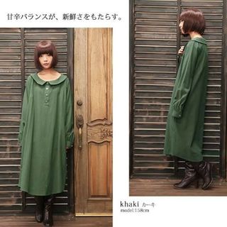 オシャレウォーカー(osharewalker)の新品・somari（オシャレウォーカー）・シンプルシャツワンピース(ロングワンピース/マキシワンピース)