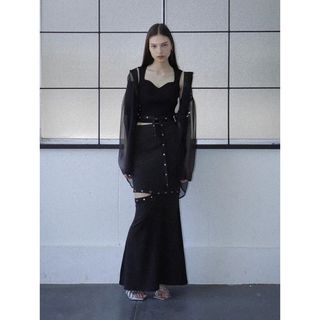 MELT THE LADY メルトザレディ button strap skirt(ロングスカート)