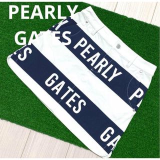 パーリーゲイツ(PEARLY GATES)のパーリーゲイツ　ストレッチスカート　ゴルフウェア　ロゴボーダー柄(ウエア)