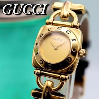 グッチ(Gucci)のGUCCI ゴールド クォーツ レディース腕時計 454(腕時計)