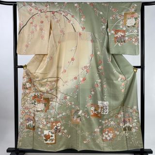 訪問着 身丈158cm 裄丈63cm 正絹 名品 【中古】(着物)