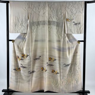 訪問着 身丈156.5cm 裄丈62.5cm 正絹 名品 【中古】(着物)