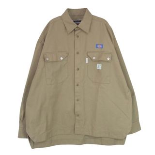 マインドシーカー MINDSEEKER ジャケット × DICKIES ディッキーズ SHIRT シャツ ジャケット ベージュ系 44【中古】(その他)