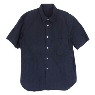 コムデギャルソンオムプリュス(COMME des GARCONS HOMME PLUS)のCOMME des GARCONS HOMME PLUS コムデギャルソンオムプリュス 半袖シャツ 99SS シークレットトレジャー期 アーカイブ ヴィンテージプリュス リバーシブル フリル 半袖 シャツ ネイビー系【中古】(シャツ)