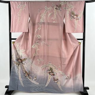 訪問着 身丈165cm 裄丈65.5cm 正絹 名品 【中古】(着物)