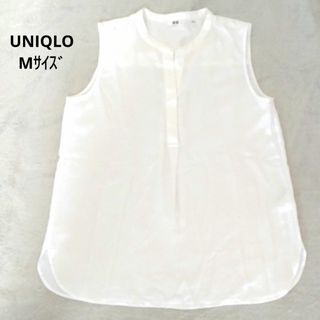 ユニクロ(UNIQLO)のUNIQLOスキッパーブラウス  Mｻｲｽﾞ(シャツ/ブラウス(長袖/七分))