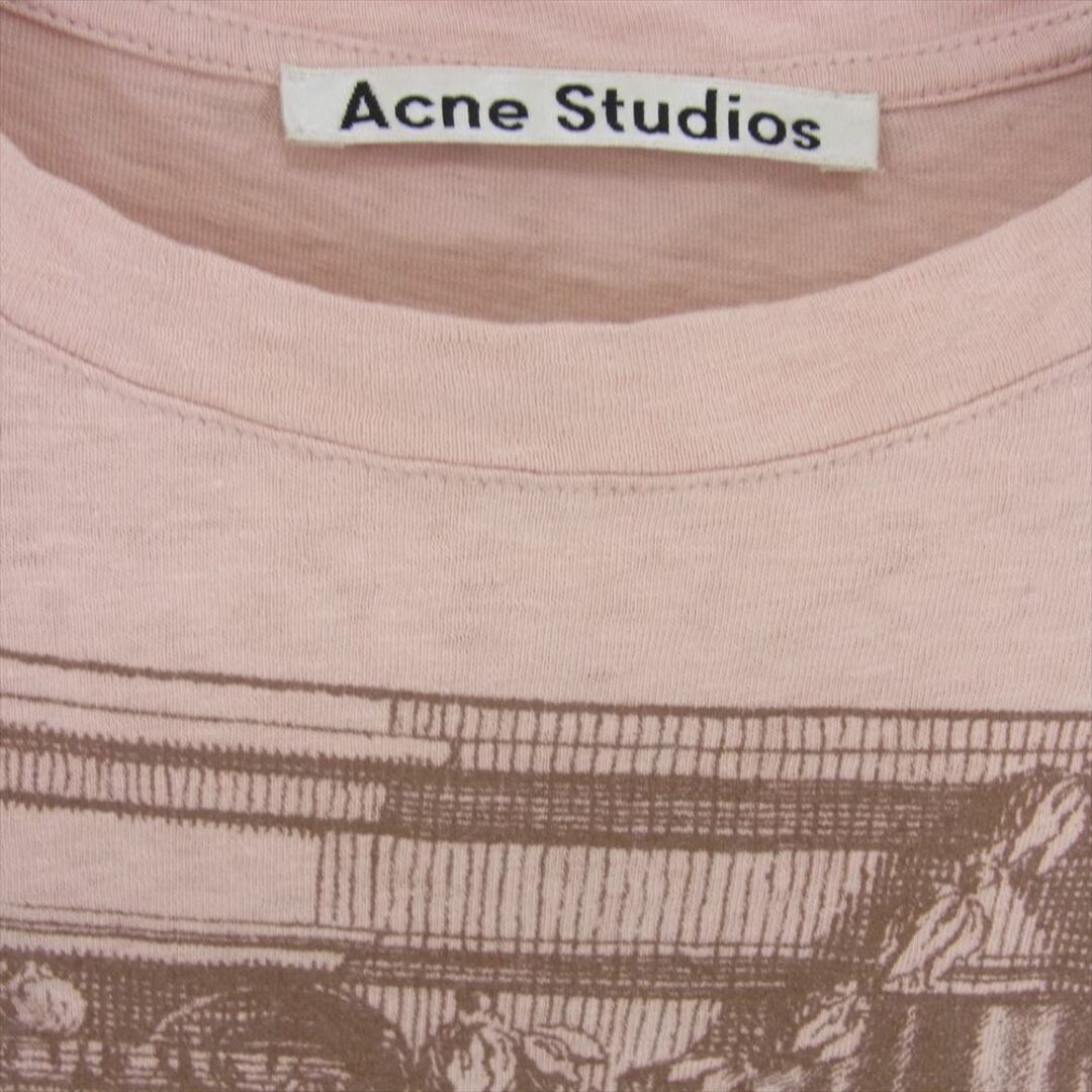 Acne Studios(アクネストゥディオズ)のACNE STUDIOS アクネストゥディオズ FN-WN-TSHI000121 絵画 デッサン プリント クルーネック 半袖 Tシャツ ピンク系 S【中古】 レディースのトップス(シャツ/ブラウス(半袖/袖なし))の商品写真