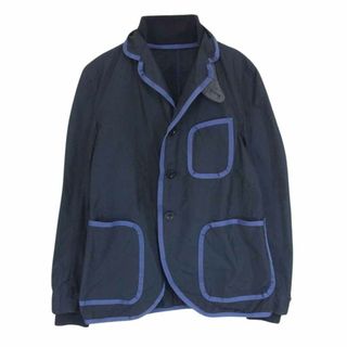 サカイ(sacai)のSacai サカイ 12-00281M ポリエステル シルク リブ パイピング ジャケット ネイビー系 2【中古】(その他)