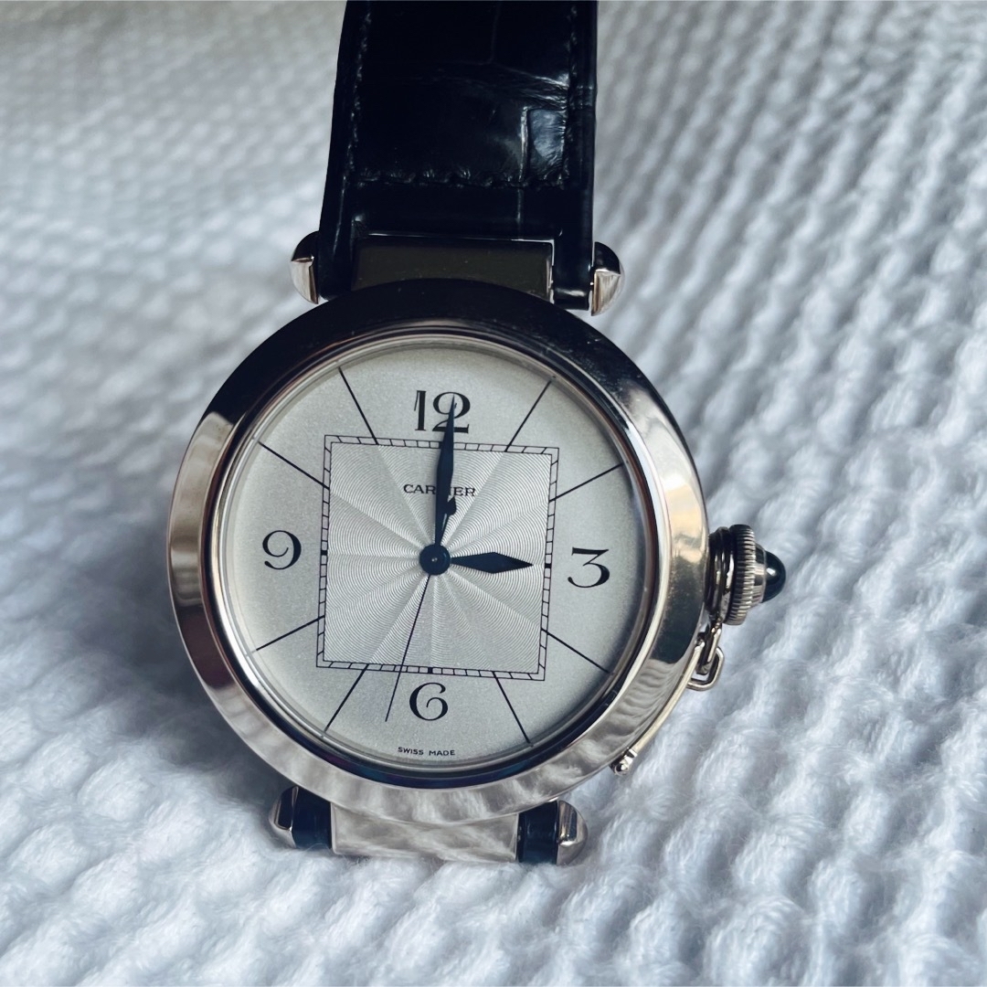 Cartier(カルティエ)のカルティエ Cartier パシャ18K WG 42mm Dバックル メンズ メンズの時計(腕時計(アナログ))の商品写真