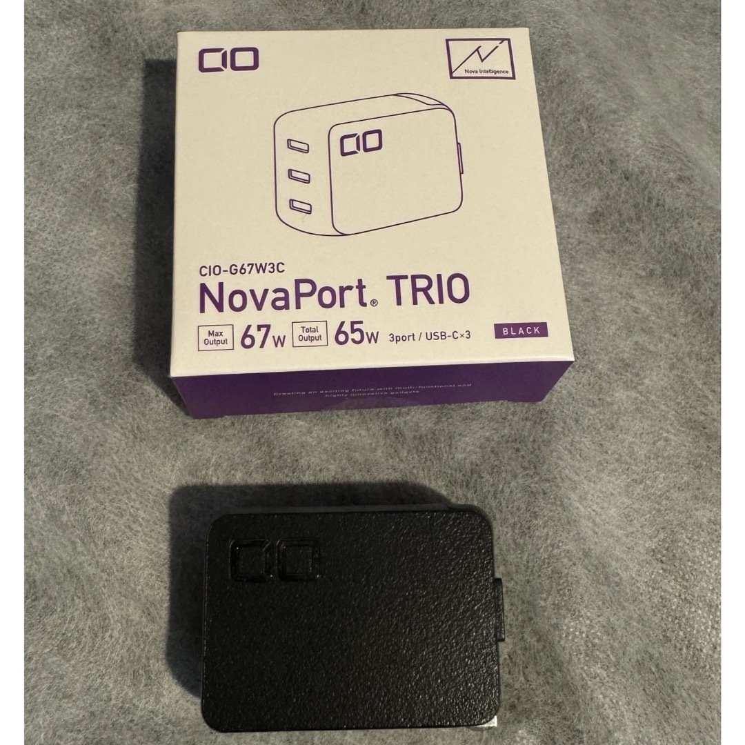 CIO(シーアイオー)のtako0430さん専用【美品】CIO Nova Port TRIO 67w スマホ/家電/カメラのスマートフォン/携帯電話(バッテリー/充電器)の商品写真