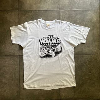 スクリーンスターズ(SCREEN STARS)の80s スクリーンスターズ tシャツ USA製 ホワイト XL ユニーク(Tシャツ/カットソー(半袖/袖なし))