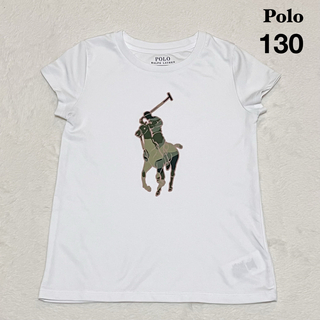 ポロラルフローレン(POLO RALPH LAUREN)の美品♡ポロラルフローレン　キッズ　半袖Tシャツ　Uネック　ビッグポニー　130(Tシャツ/カットソー)