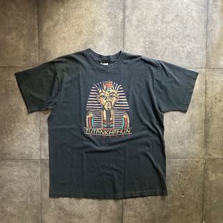 90s ツタンカーメン tシャツ USA製 ブラック XL(Tシャツ/カットソー(半袖/袖なし))