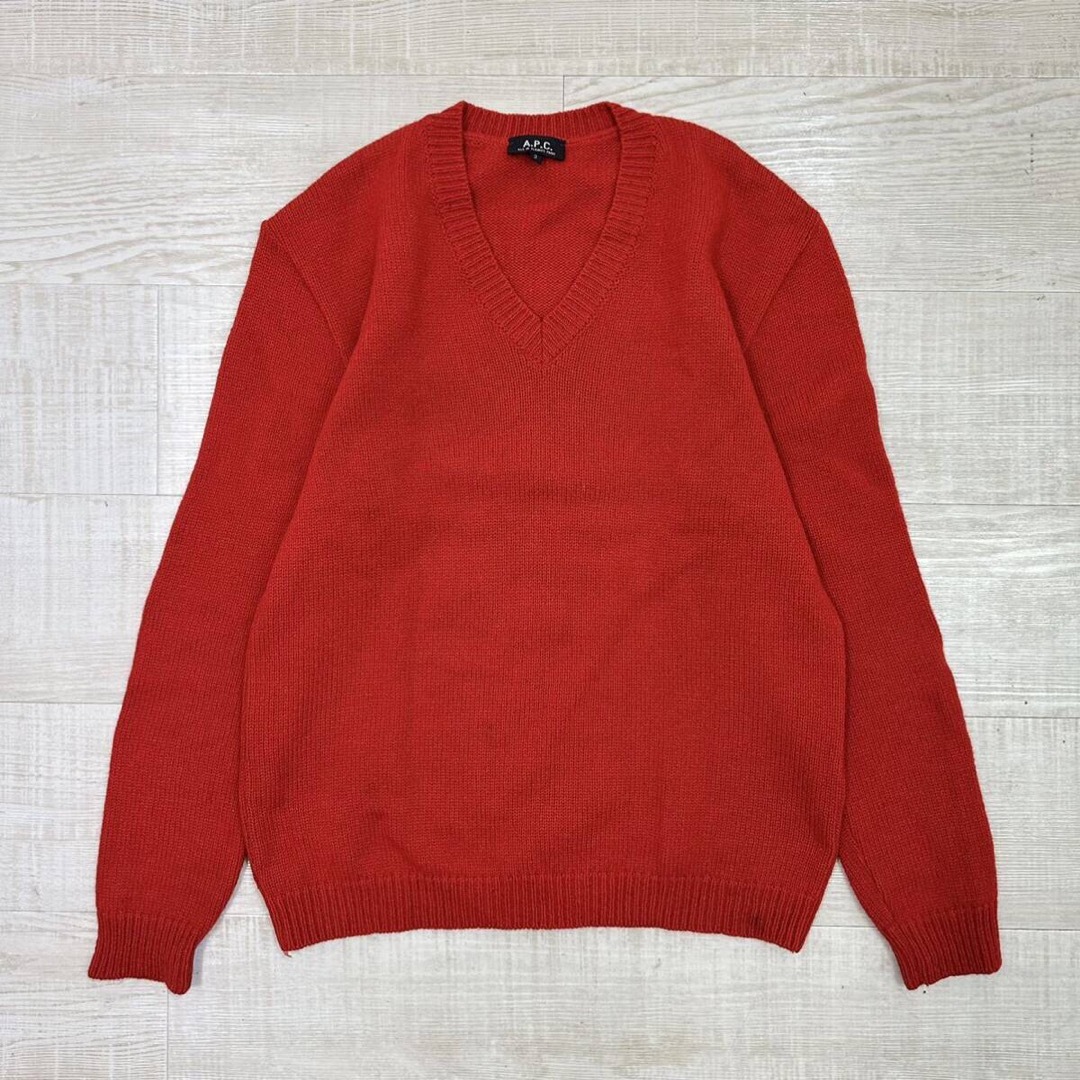 A.P.C(アーペーセー)の90s 00s Vintage A.P.C. Vネック プルオーバー ニット 2 メンズのトップス(ニット/セーター)の商品写真