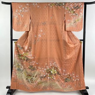 訪問着 身丈163cm 裄丈63.5cm 正絹 秀品 【中古】(着物)