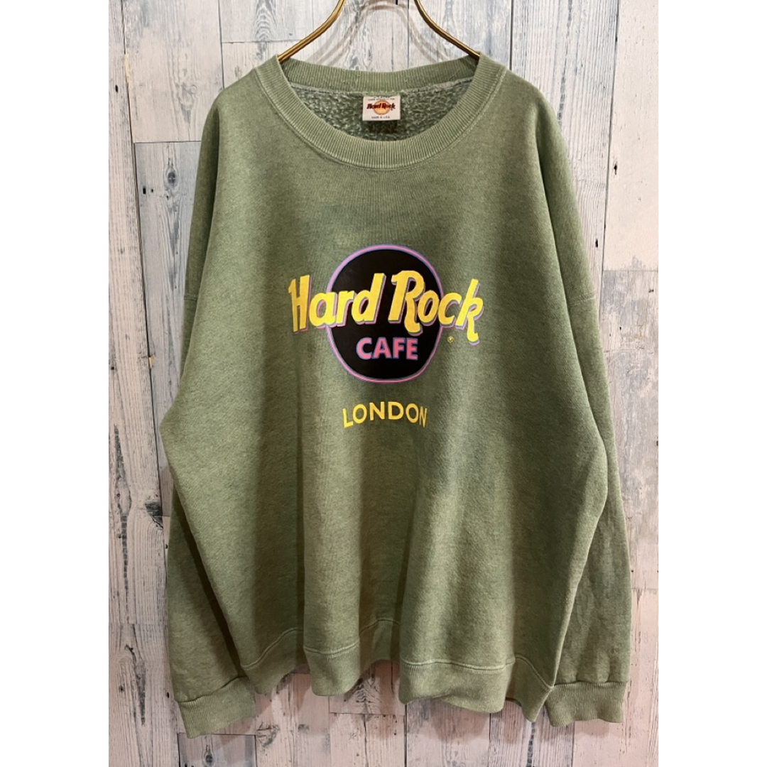Hard Rock CAFE(ハードロックカフェ)のアメリカ製ビンテージHARDROCK CAFE LONDONスウェットXL メンズのトップス(スウェット)の商品写真