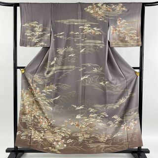 訪問着 身丈160.5cm 裄丈63cm 正絹 秀品 【中古】(着物)