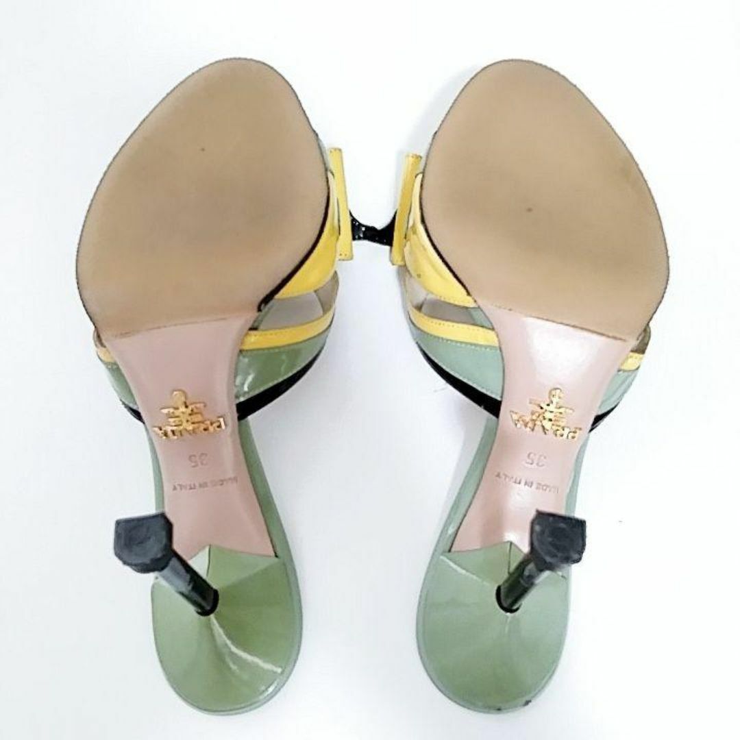 PRADA - 激レア プラダ サンダル グリーン イエロー 超希少 PRADA - 激レア プラダ サンダル グリーン イエロー 超希少