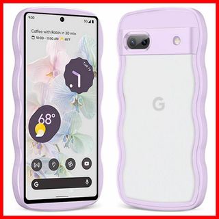 【サイズ:GooglePixel7a_色:パープル】透明 Google Pixe(その他)