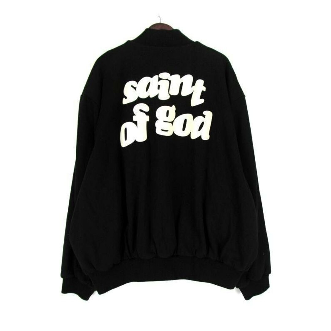 FEAR OF GOD(フィアオブゴッド)のフィア オブ ゴッド FEAR OF GOD × セントマイケル SAINT Mxxxxxx ■ 【 Saint of God Varsity Jacket 】 セント オブ ゴッド ロゴ ヴァーシティ ジャケット　s2889 メンズのジャケット/アウター(その他)の商品写真