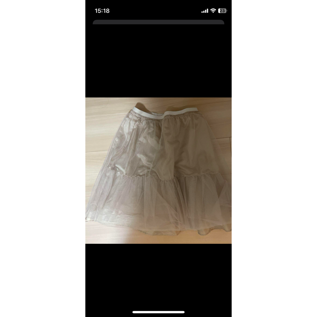 BE RADIANCE(ビーラディエンス)のビーラディエンス　スカート　ベージュ レディースのスカート(ひざ丈スカート)の商品写真
