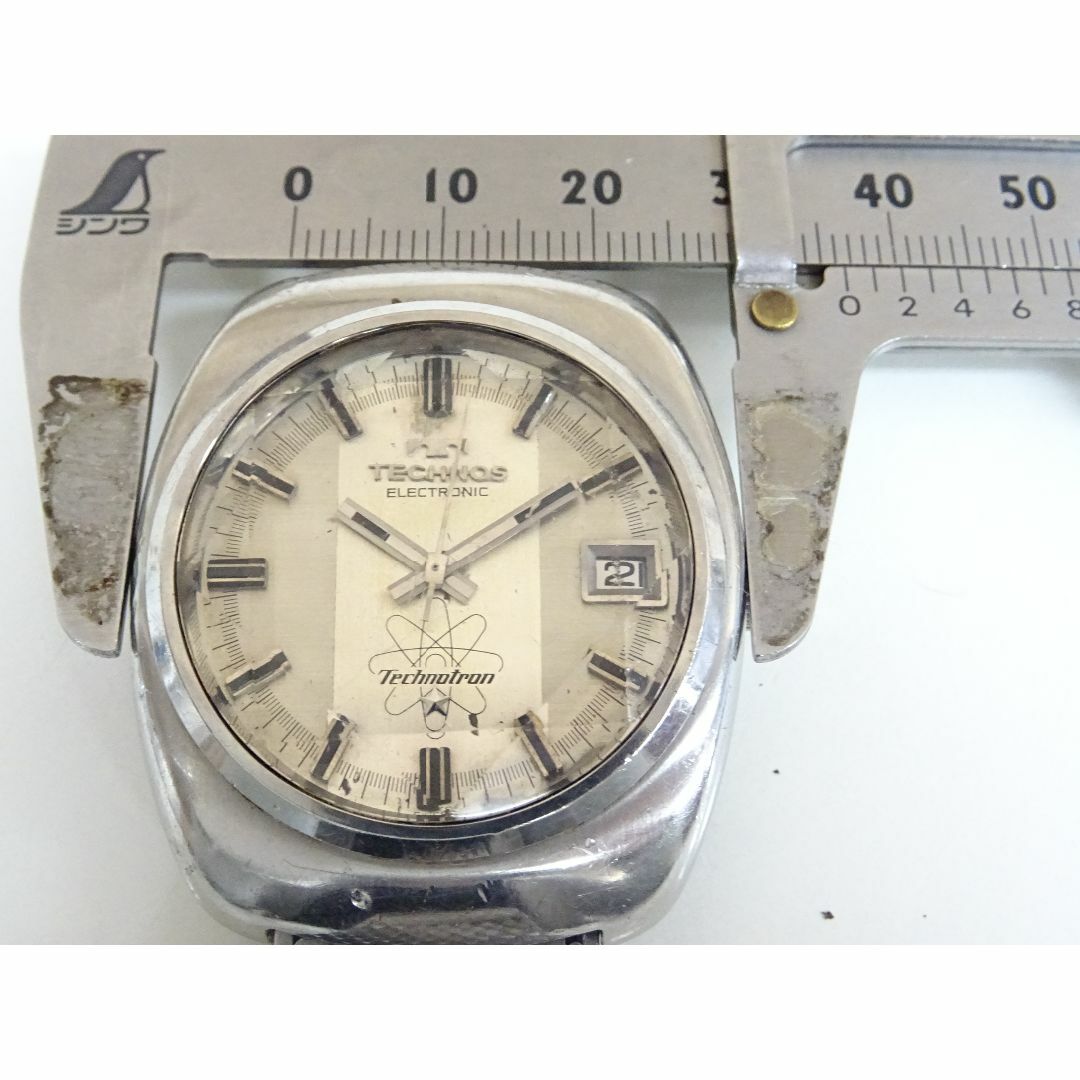 TECHNOS(テクノス)のM池120 / TECHNOS ELECTRONIC 腕時計 自動巻き デイト メンズの時計(腕時計(アナログ))の商品写真