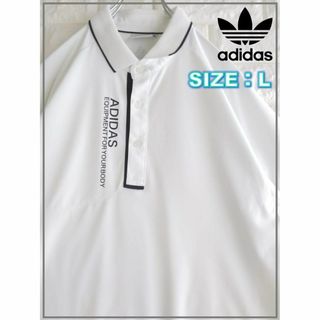 アディダス(adidas)のadidas アディダス タテロゴ ポロシャツ　L　インドネシア製　3630(ポロシャツ)