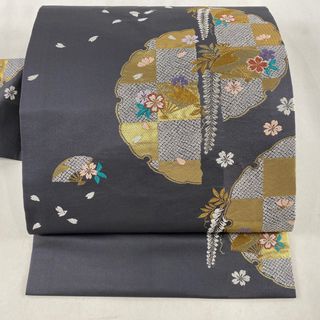 名古屋帯 美品 名品 正絹 【中古】