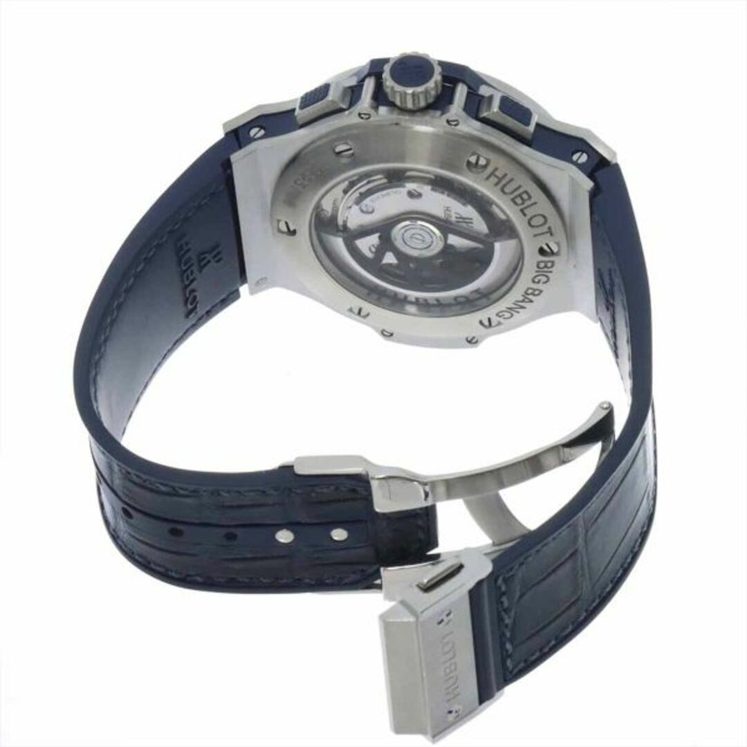 HUBLOT(ウブロ)のウブロ HUBLOT ビッグバン スチールブルー クロノグラフ 301 SX 7170 LR メンズ 腕時計 デイト 自動巻き Big Bang VLP 90227954 メンズの時計(腕時計(アナログ))の商品写真