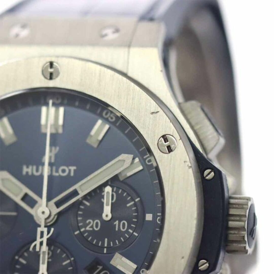 HUBLOT(ウブロ)のウブロ HUBLOT ビッグバン スチールブルー クロノグラフ 301 SX 7170 LR メンズ 腕時計 デイト 自動巻き Big Bang VLP 90227954 メンズの時計(腕時計(アナログ))の商品写真